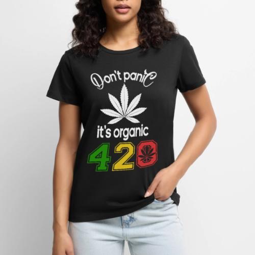 Hilarious 420 Do Not Panic it's organic - Women's Premium T-Shirt