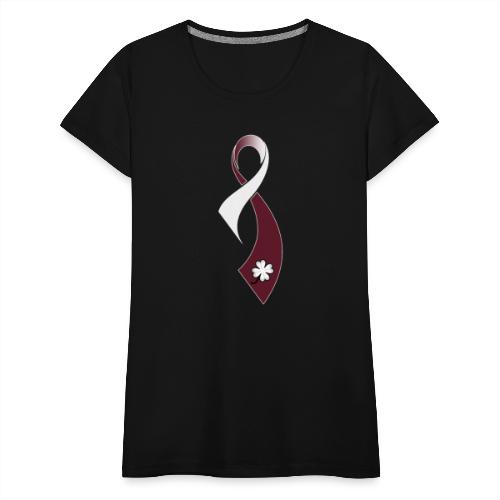 TB Head and Neck Cancer Awareness Ribbon - Women's Premium T-Shirt