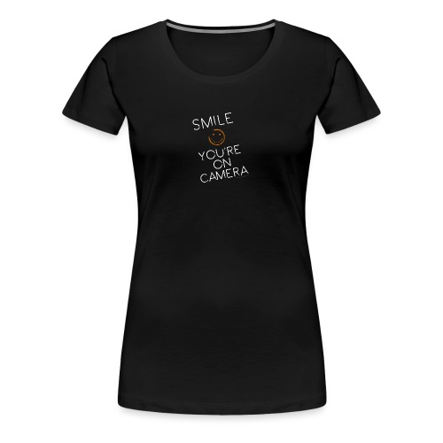 Smiley Cam Alert - Women's Premium T-Shirt