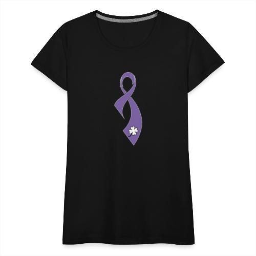 TB Cancer Awareness Ribbon - Women's Premium T-Shirt