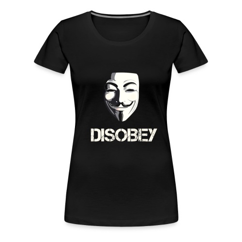 Anonymous Disobey gif - Women's Premium T-Shirt