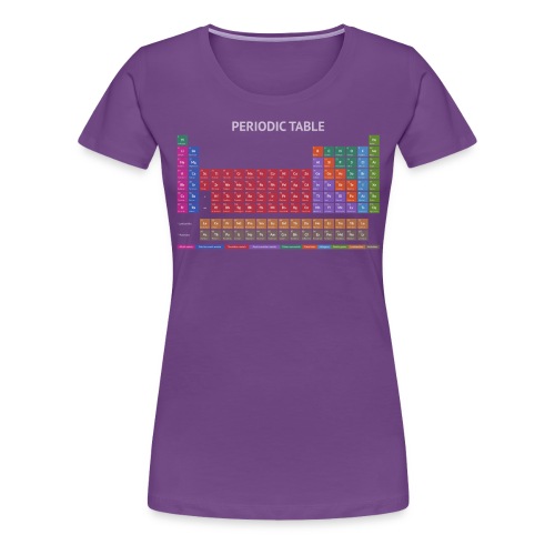 Periodic Table T-shirt (Dark) - Women's Premium T-Shirt