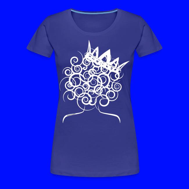Curly Queen with Crown