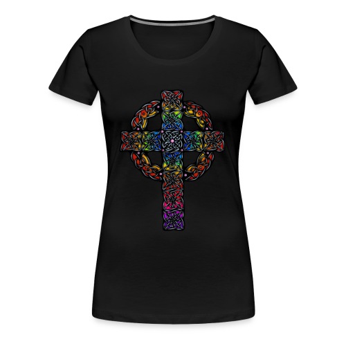 Celtic Cross rainbow - Women's Premium T-Shirt