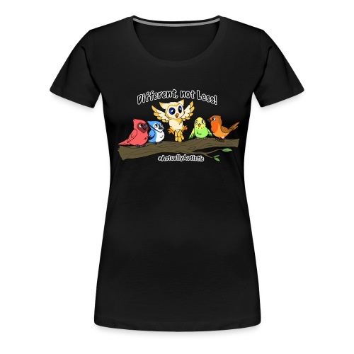 Actually Autistic - Birds - Women's Premium T-Shirt