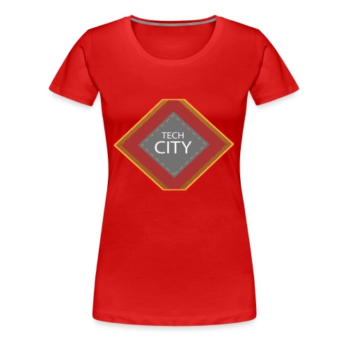 orangetechcitySHIRT102016 png - Women's Premium T-Shirt
