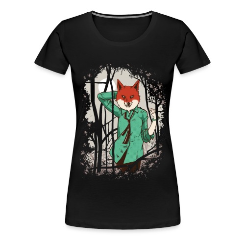 Alluring Fox Girl - Women's Premium T-Shirt