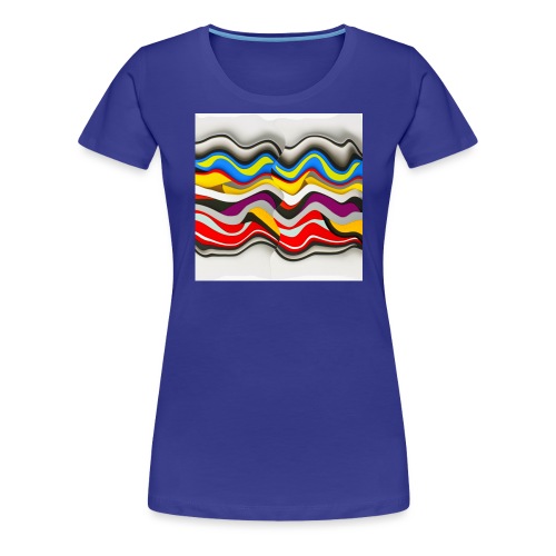 Colored waves - Women's Premium T-Shirt