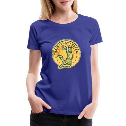 Basketball Slam Dunk Vintage Design - Women's Premium T-Shirt