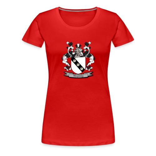 McGinley Family Crest - Women's Premium T-Shirt