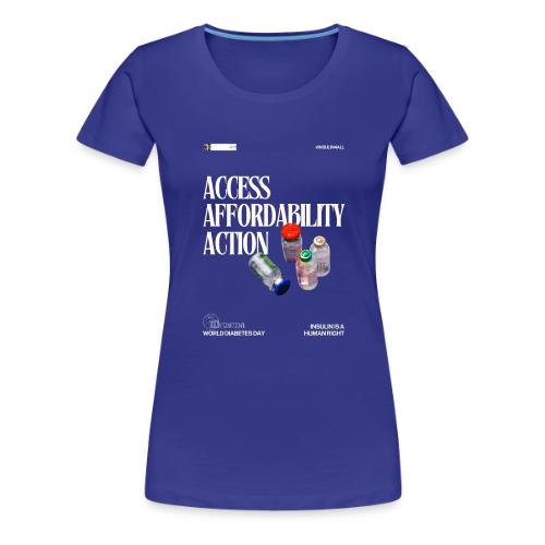 T1International World Diabetes Day - Women's Premium T-Shirt