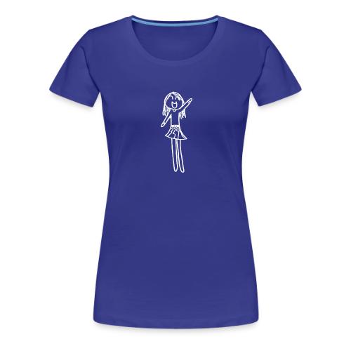 Sophia, White Outline (tshirts) - Women's Premium T-Shirt