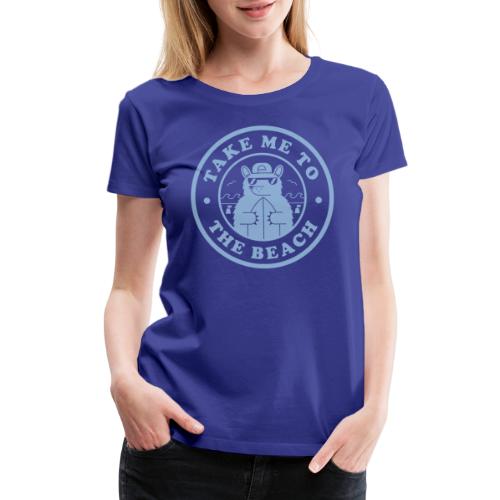 Bear Light Blue Beach - Women's Premium T-Shirt