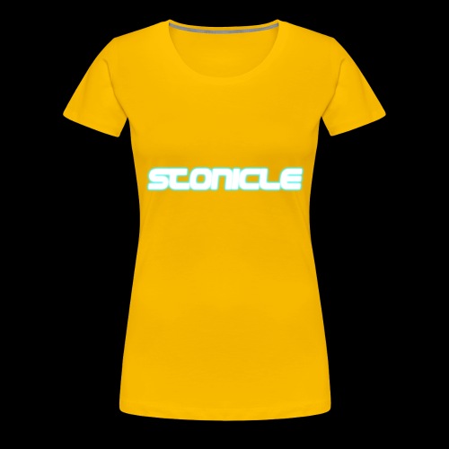 Stonicle Glow Logo (without .com) - Women's Premium T-Shirt