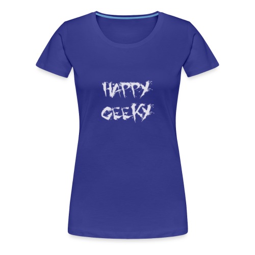 Happy_Geeky__Logo_White - Women's Premium T-Shirt