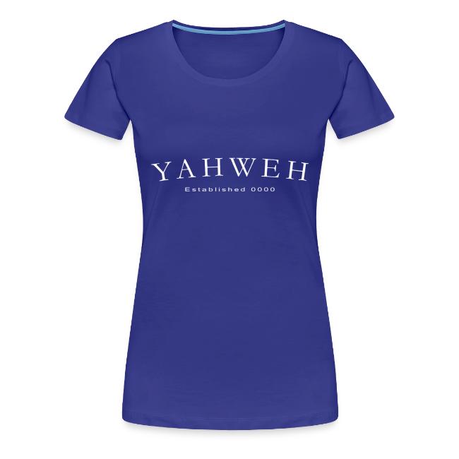 Yahweh Established 0000 in white