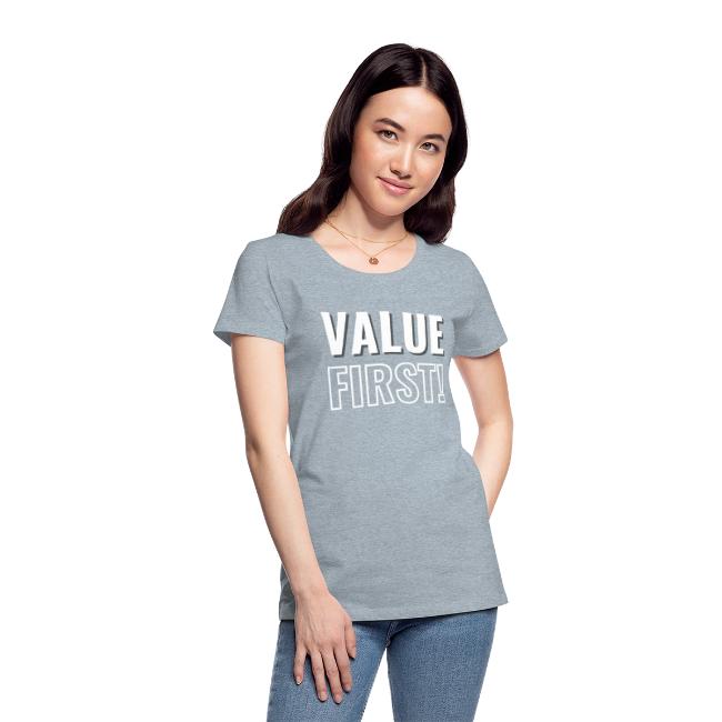 Value First Design - White Text
