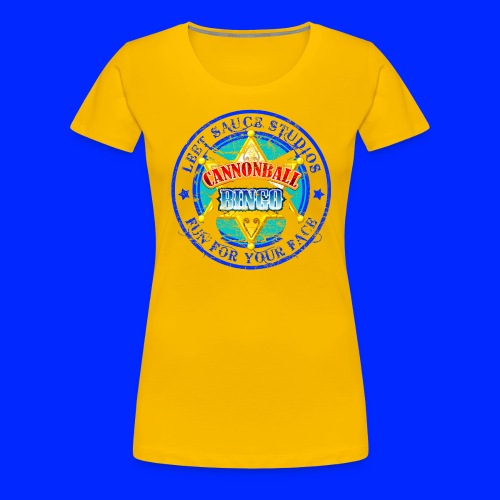 Vintage Cannonball Bingo Badge Blue - Women's Premium T-Shirt