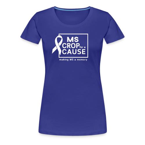 White Square Logo - Women's Premium T-Shirt