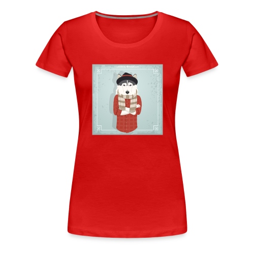 Hispter Dog - Women's Premium T-Shirt