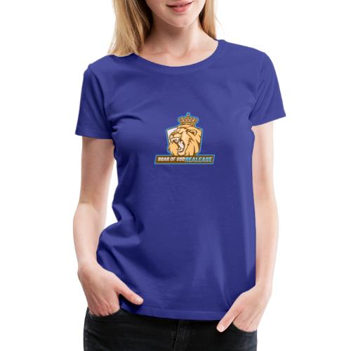 cool gaming logo template featuring a roaring lion - Women's Premium T-Shirt