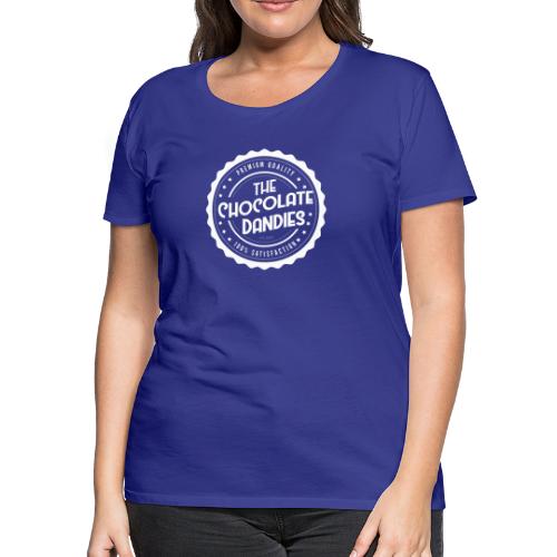 Chocolate Dandies Logo White - Women's Premium T-Shirt