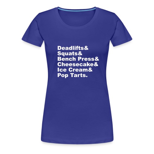 deadlifts white png - Women's Premium T-Shirt