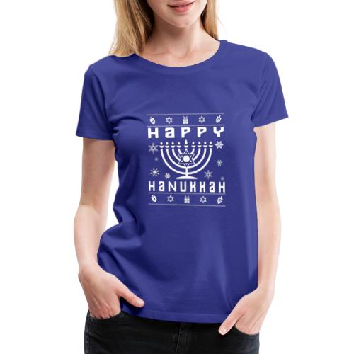Happy Hanukkah Ugly Holiday - Women's Premium T-Shirt