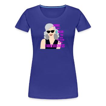 Silver is Fabulous - Women's Premium T-Shirt - royal blue - Front - Alina (174cm)
