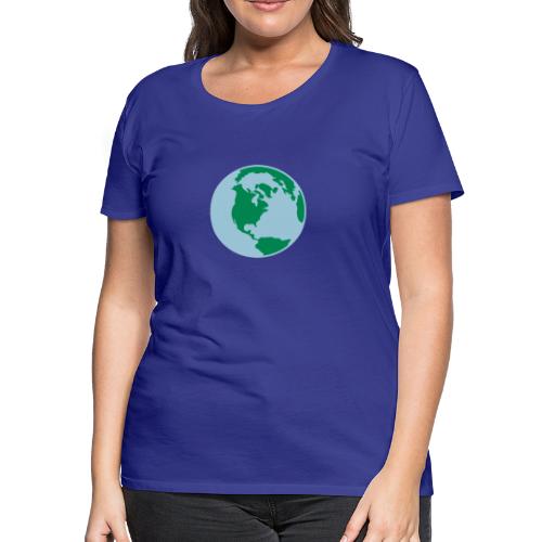 Earth Day World 3 Color Vector - Women's Premium T-Shirt
