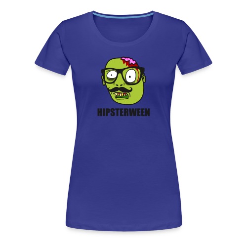 Hipsterween Zombie - Women's Premium T-Shirt