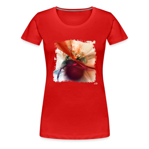 Buzzart v7 Red Nebula - Women's Premium T-Shirt