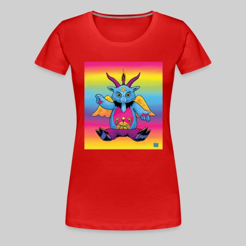 Rainbow Baphomet - Women's Premium T-Shirt