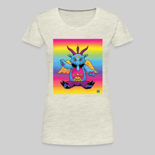 Rainbow Baphomet - Women's Premium T-Shirt