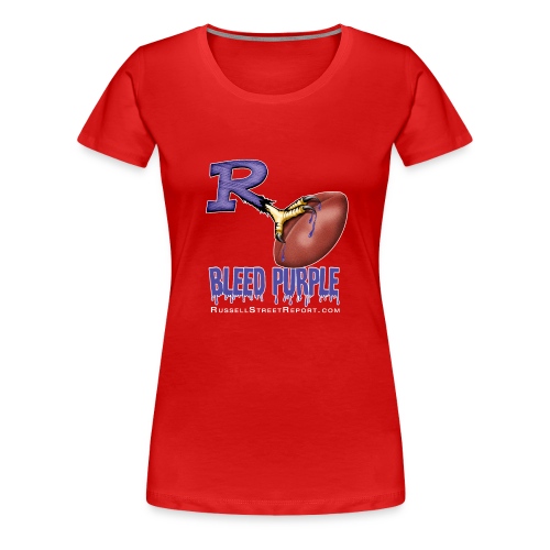 ravens r bleed shirt png - Women's Premium T-Shirt