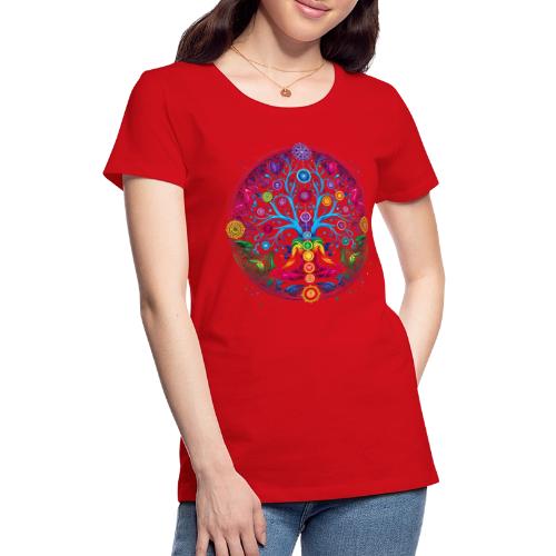 Wellness Collection - Chakra Tree of Life - Women's Premium T-Shirt