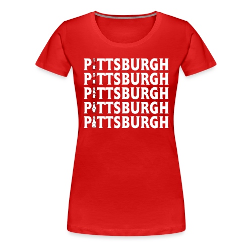 Ketch Up in PGH (Red) - Women's Premium T-Shirt