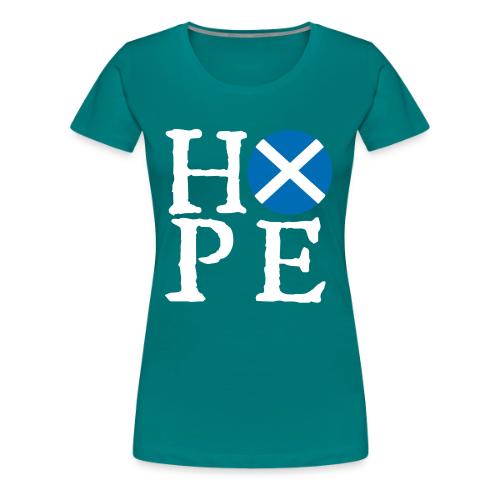Light HOPE St A Cross - Women's Premium T-Shirt