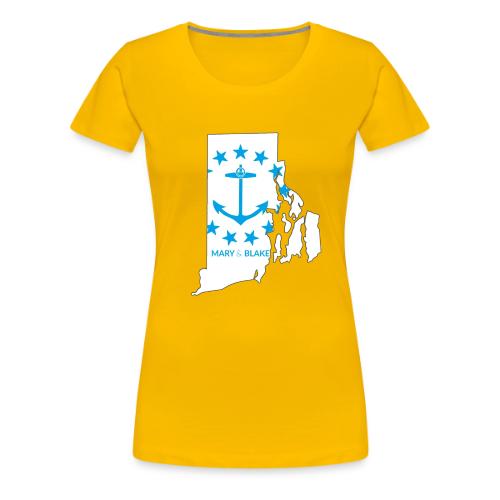 Mary And Blake Logo - RI Map - Women's Premium T-Shirt
