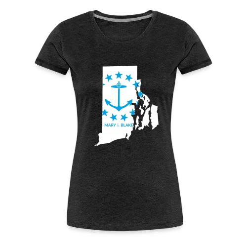 Mary And Blake Logo - RI Map - Women's Premium T-Shirt