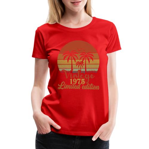 The Years Collection - 1975 Vintage Palm Trees - Women's Premium T-Shirt