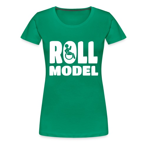 Wheelchair Roll model - Women's Premium T-Shirt