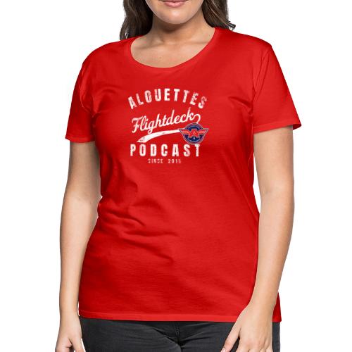Alouettes Flightdeck Loge Retro - Women's Premium T-Shirt