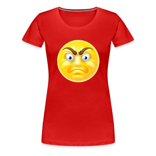 Angry Emoticon - Women's Premium T-Shirt