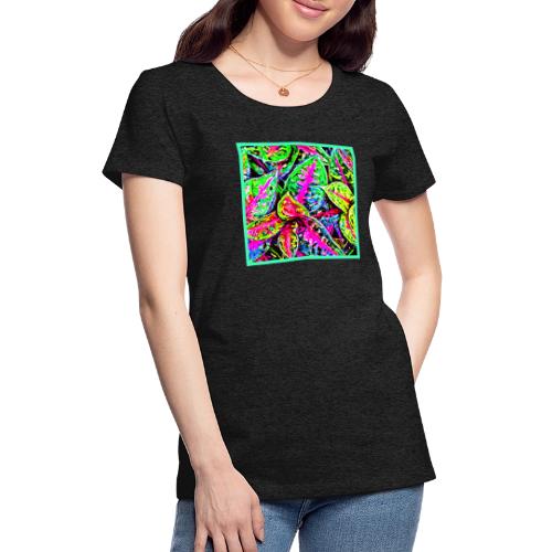 Vibrant Nature ChicLeaf Pattern - Women's Premium T-Shirt
