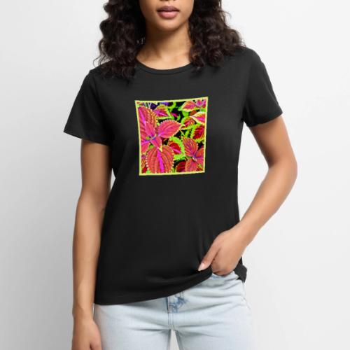 Vibrant RadiantLeaf Dreams Pattern - Women's Premium T-Shirt