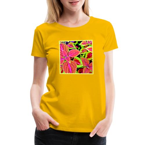 Vibrant RadiantLeaf Dreams Pattern - Women's Premium T-Shirt