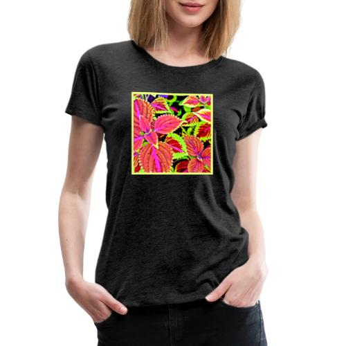 Vibrant RadiantLeaf Dreams Pattern - Women's Premium T-Shirt