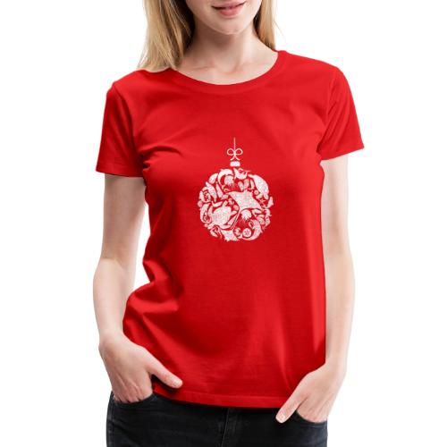 Coastal Christmas Ornament White - Women's Premium T-Shirt