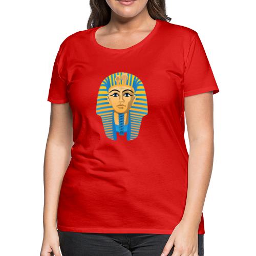 Egyptian Golden Pharaoh Burial Mask - Women's Premium T-Shirt